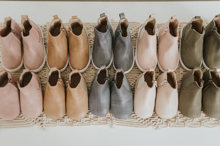 leather kids boots