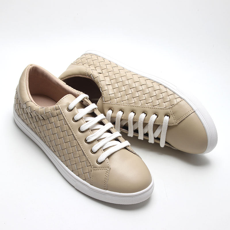 Skab Præstation Muskuløs Bone' Leather Woven Sneaker Shoes | Women – Consciously Baby