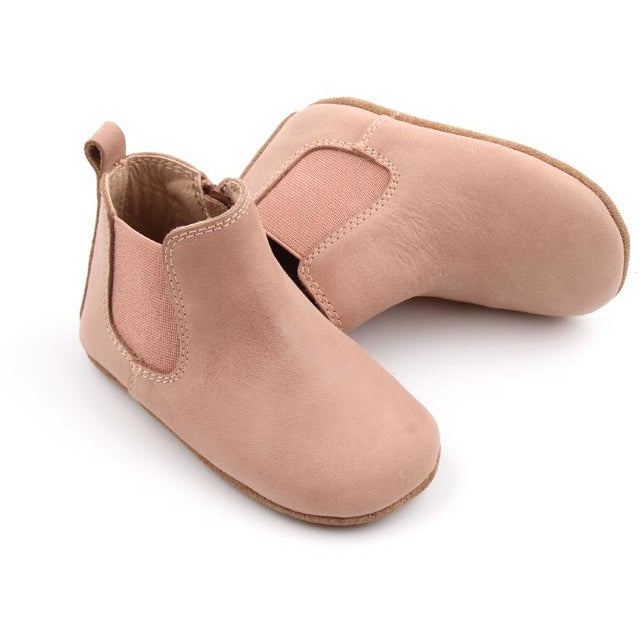 Antelope Pink' Leather Baby Soft Sole Consciously