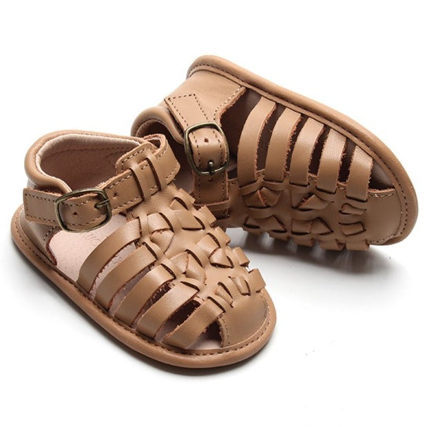 Leather Indie Sandal | Color 'Tan' | Soft Sole