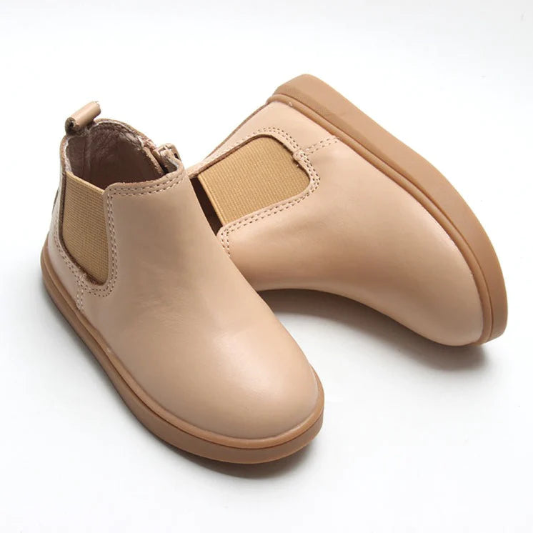 Waxed Leather Chelsea Boot