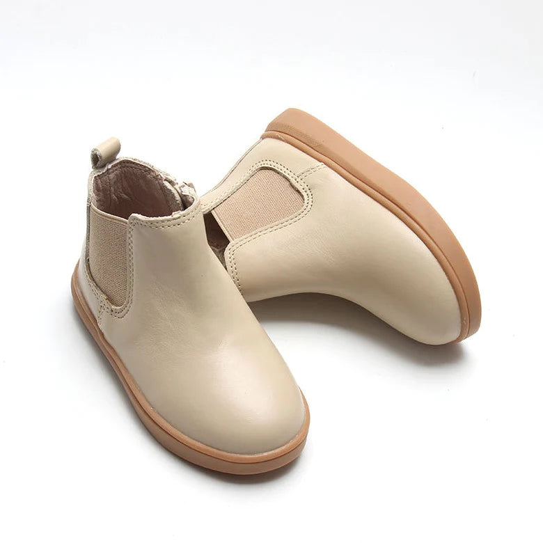Waxed Leather Chelsea Boot