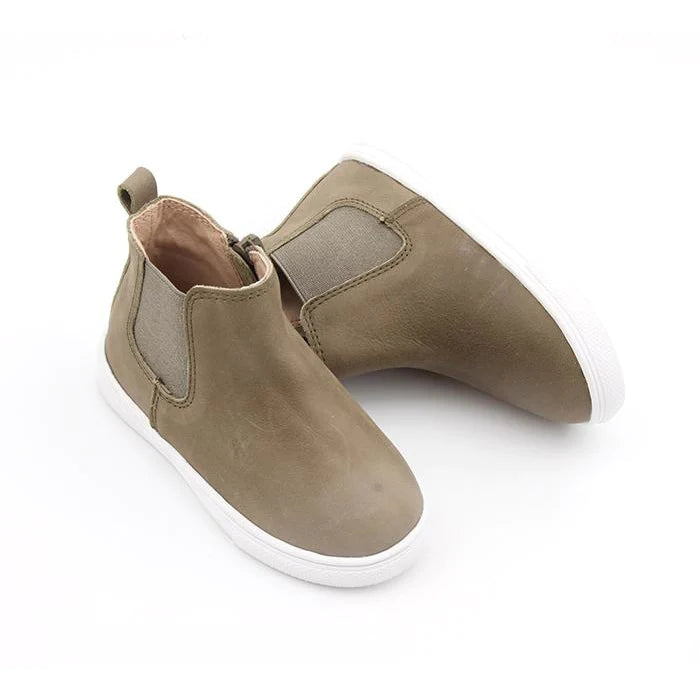 Waxed Leather Chelsea Boot